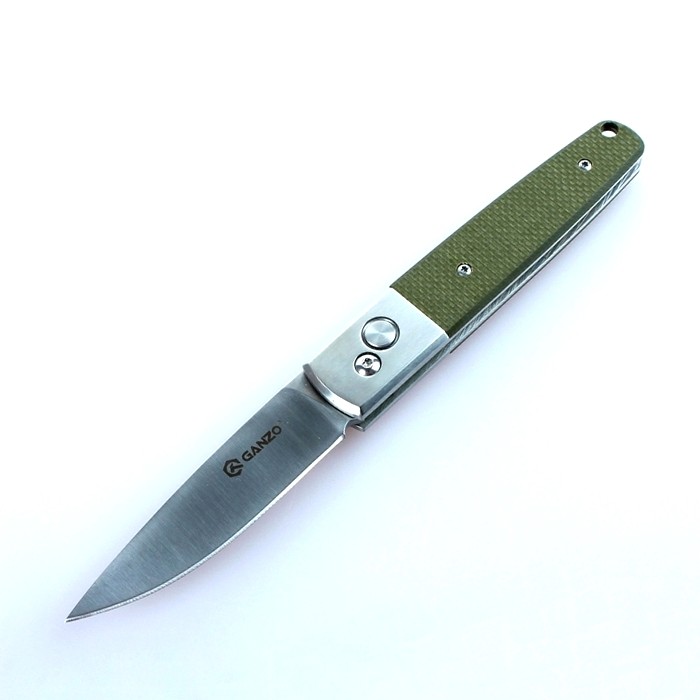 Cuchillo Ganzo G7211 (Negro, Verde)