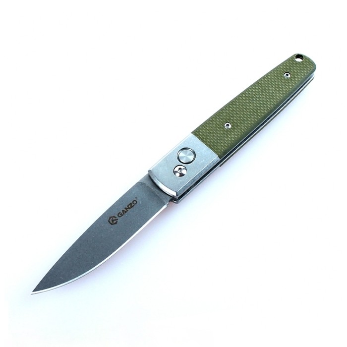 Cuchillo Ganzo G7212 (Negro, Verde)