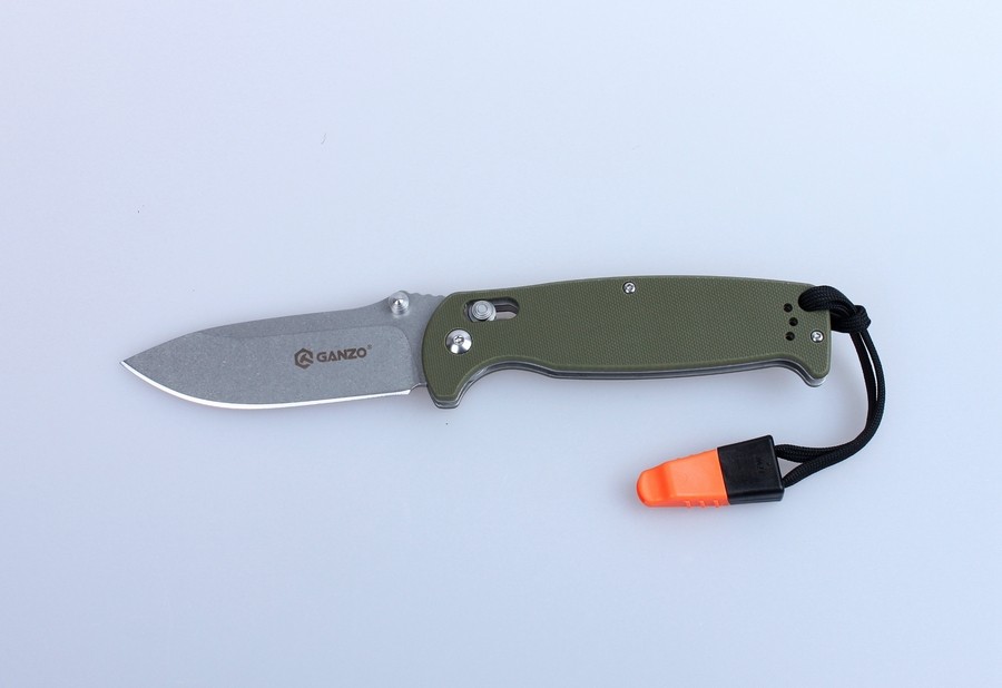 Cuchillo Ganzo G7412-WS (Negro, Verde, Naranja)